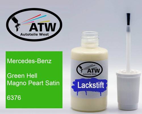 Mercedes-Benz, Green Hell Magno Peart Satin, 6376: 20ml Lackstift, von ATW Autoteile West.